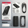 AXAGON EEM2-40G, USB-C 40Gbps externí box pro M.2 NVMe SSD, zesílený hliník