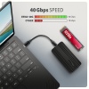 AXAGON EEM2-40G, USB-C 40Gbps externí box pro M.2 NVMe SSD, zesílený hliník