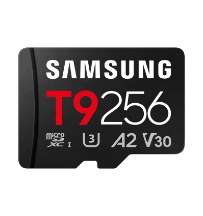Samsung T9/Micro SDXC/256GB/UHS-I U3 / Class 10/+ Adaptér/Černá