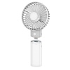 Platinet PRDF6107 kapesní ventilátor 10 cm, funkce powerbanky 4000 mAh, bílá-šedá