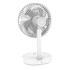 Platinet PRDF0326 stolní ventilátor 19 cm, noční osvětlení, akumulátor 3000 mAh, bílá-šedá