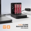 AXAGON ADSA-M2C44, USB4 dokovací stanice pro 4× M.2 NVMe SSD s funkcí klonování