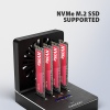 AXAGON ADSA-M2C44, USB4 dokovací stanice pro 4× M.2 NVMe SSD s funkcí klonování