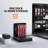 AXAGON ADSA-M2C44, USB4 dokovací stanice pro 4× M.2 NVMe SSD s funkcí klonování