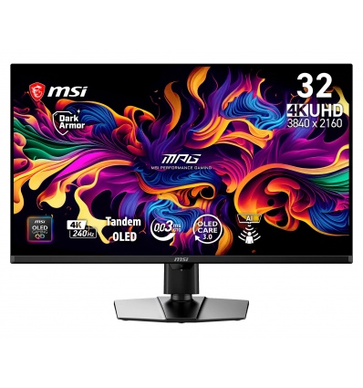 MSI MPG/322UR QD-OLED X24/31,5"/QD-OLED/4K UHD/240Hz/0,03ms/Černá/3R