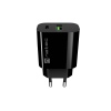 Univerzální nabíječka Natec RIBERA 20 W, 1X USB-A + 1X USB-C, černá