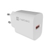 Universální nabíječka Natec RIBERA 18W, 1X USB-A, bílá