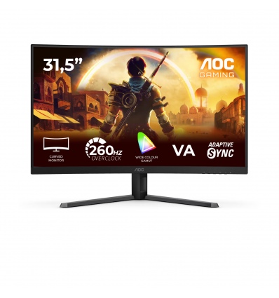 AOC Gaming/C32G42ZE/31,5"/VA/FHD/260Hz/0,3ms/Černá/3R