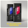 AXAGON EEM2-SD2B, USB-C 10Gbps externí box s displejem pro M.2 NVMe/SATA SSD, bezšroubkový, černý