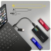 AXAGON EEM2-SD2B, USB-C 10Gbps externí box s displejem pro M.2 NVMe/SATA SSD, bezšroubkový, černý