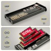 AXAGON EEM2-SD2B, USB-C 10Gbps externí box s displejem pro M.2 NVMe/SATA SSD, bezšroubkový, černý