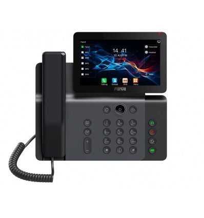 Fanvil V66 SIP telefon, 7" bar.disp., WiFi, BT, dual Gbit, PoE, H.264
