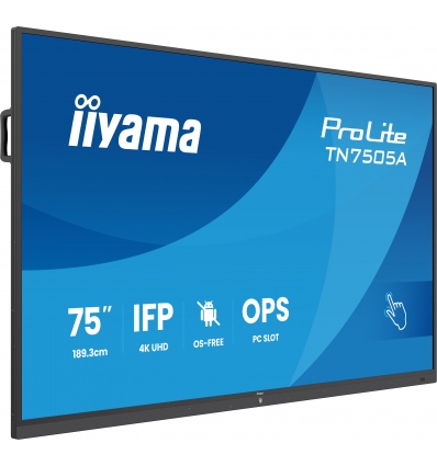 75" iiyama TN7505A-B1AG:IPS,4K,no Android