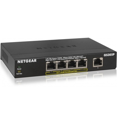 NETGEAR 5PT GE UNMANAGED SWCH W/POE/POE+