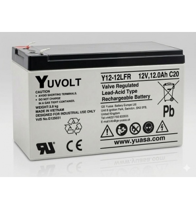 Yuasa YUVOLT Y12-12FR F2 VdS (12V 12Ah)