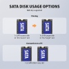 AXAGON ADSA-M2C22, USB-C 20Gbps dokovací stanice pro 2× M.2 NVMe/SATA SSD s funkcí klonování