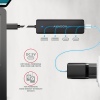 AXAGON HUE-C2C, 4× USB 5Gbps TRAVEL hub, 2× USB-A + 2× USB-C, USB-C napájení, kabel USB-C 19cm
