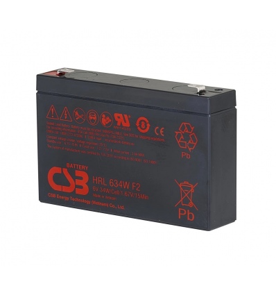 Baterie CSB HR1234WF2 12V, 9Ah/34W, F2