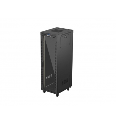 LANBERG 19" VOLNĚ STOJÍCÍ RACKOVÁ SKŘÍŇ 37U/600X800 (FLAT PACK) S PROSKLENÝMI DVEŘMI LCD ČERNÁ