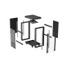 LANBERG 19" VOLNĚ STOJÍCÍ RACKOVÁ SKŘÍŇ 37U/600X800 (FLAT PACK) S PROSKLENÝMI DVEŘMI LCD ČERNÁ