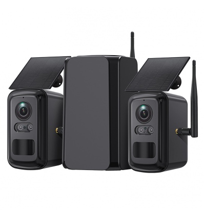 Set solárních kamer Viking HUB S02/8000 mAh/ mobilní aplikace/ outdoor