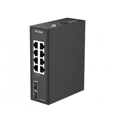 D-Link DIS-100G-10 10-Port Gigabit Industrial Unmanaged Switch with 2 x SFP Ports