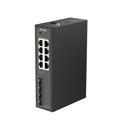 D-Link DIS-210G-12P 12-Port Gigabit Industrial PoE+ Smart Managed Switch with 4 x SFP Ports