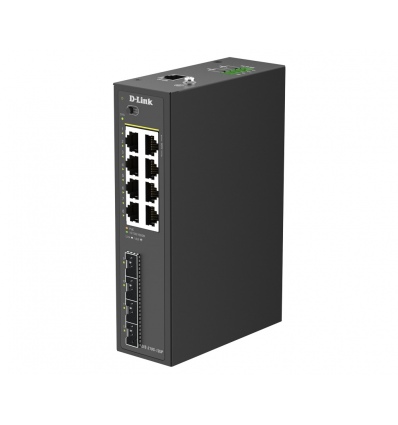 D-Link DIS-210G-12UP 12-Port Gigabit Industrial PoE++ Smart Managed Switch with 4 x SFP Ports