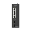 D-Link DIS-210G-06P 6-Port Gigabit Industrial PoE+ Smart Managed Switch with 2 x SFP Ports