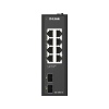 D-Link DIS-100G-10 10-Port Gigabit Industrial Unmanaged Switch with 2 x SFP Ports