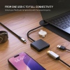 5-port hliníkový USB-C FIXED HUB,140W, PD3.1