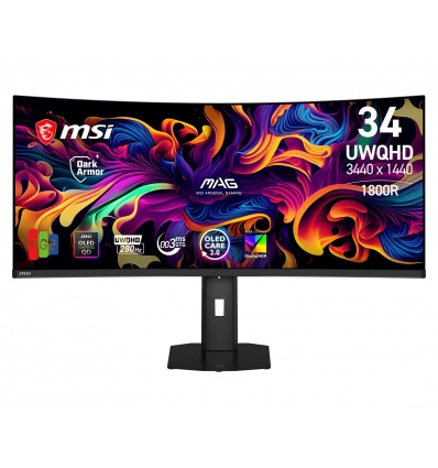 MSI MAG/341CQP X28/34"/QD-OLED/UWQHD/280Hz/0,03ms/Černá/3R