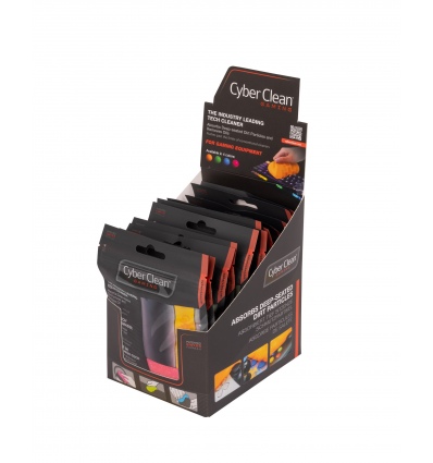 CYBERCLEAN Gaming Zip Bag 80g DISPLAY (12PCS 3Pcs Blue + 3pcs Orange + 3pcs Green + 3pcs Pink)