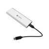 Externí box pro SSD Natec RHINO M.2 NVME LITE USB-C 3.2 GEN 2, hliníkové tělo, ARCTIC SILVER