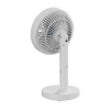 Platinet PRDF0576 stolní ventilátor 12,5 cm, odnímatelná základna, akumulátor 1800 mAh, bílá-šedá
