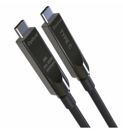 PremiumCord USB-C kabel Gen2 AOC DP1.4, 5m