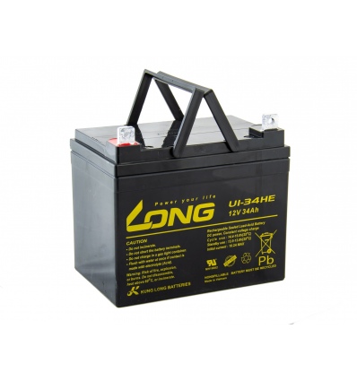 LONG baterie 12V 34Ah F4 DeepCycle (U1-34HE)