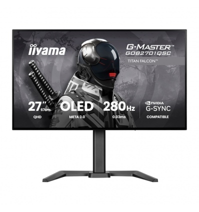 iiyama G-Master/GOB2701QSC-B1/27"/OLED/QHD/280Hz/0,03ms/Černá/3R