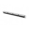 PATCH PANEL 24 PORTŮ 1U 19" CAT.6A UTP ŠEDÝ LANBE