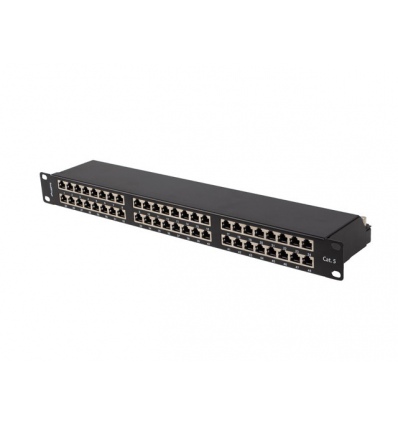 PATCH PANEL 48 PORTŮ 1U 19" CAT.5E FTP STÍNĚNÝ ČE