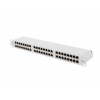 PATCH PANEL 48 PORTŮ 1U 19" CAT.6 FTP STÍNĚNÝ ŠED