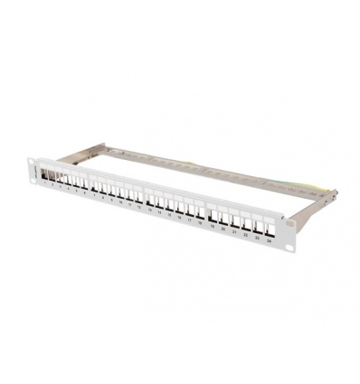 PATCH PANEL PRÁZDNÝ 24 PORTŮ 1U 19" FTP PRO MODUL
