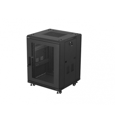 INSTALAČNÍ ROZVADĚČ 19" 15U 600X600 ČERNÉ PERFORO