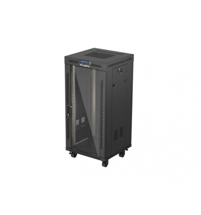 19" VOLNĚ STOJÍCÍ RACKOVÁ SKŘÍŇ 24U 600X600 ČERNÉ