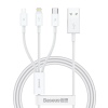 Baseus Superior Series Fast Charging Datový Kabel USB-A - USB-C/microUSB/Lightning 3.5A 1m Stellar W