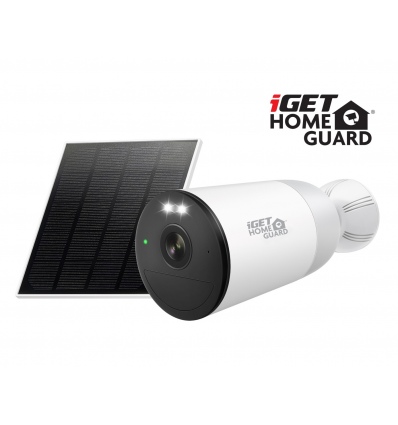 iGET HGWBK355S - WiFi 2K IP kamera, pro set iGET HGWNK108402S, solární panel, baterie 9000 mAh