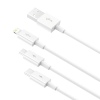 Baseus Superior Series Fast Charging Datový Kabel USB-A - USB-C/microUSB/Lightning 3.5A 1m Stellar W