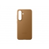 Samsung Ochranný kryt z veganské kůže pro Galaxy S25 Brown
