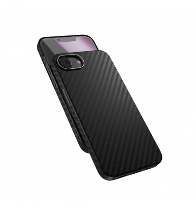 Epico Mag+ Carbon Case for iPhone 16e/17e černá