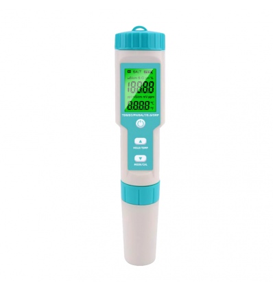 W-Star C600 - Tester vody 7v1 na pH, TDS, sůl, vodivost, teplotu, pro bazény
